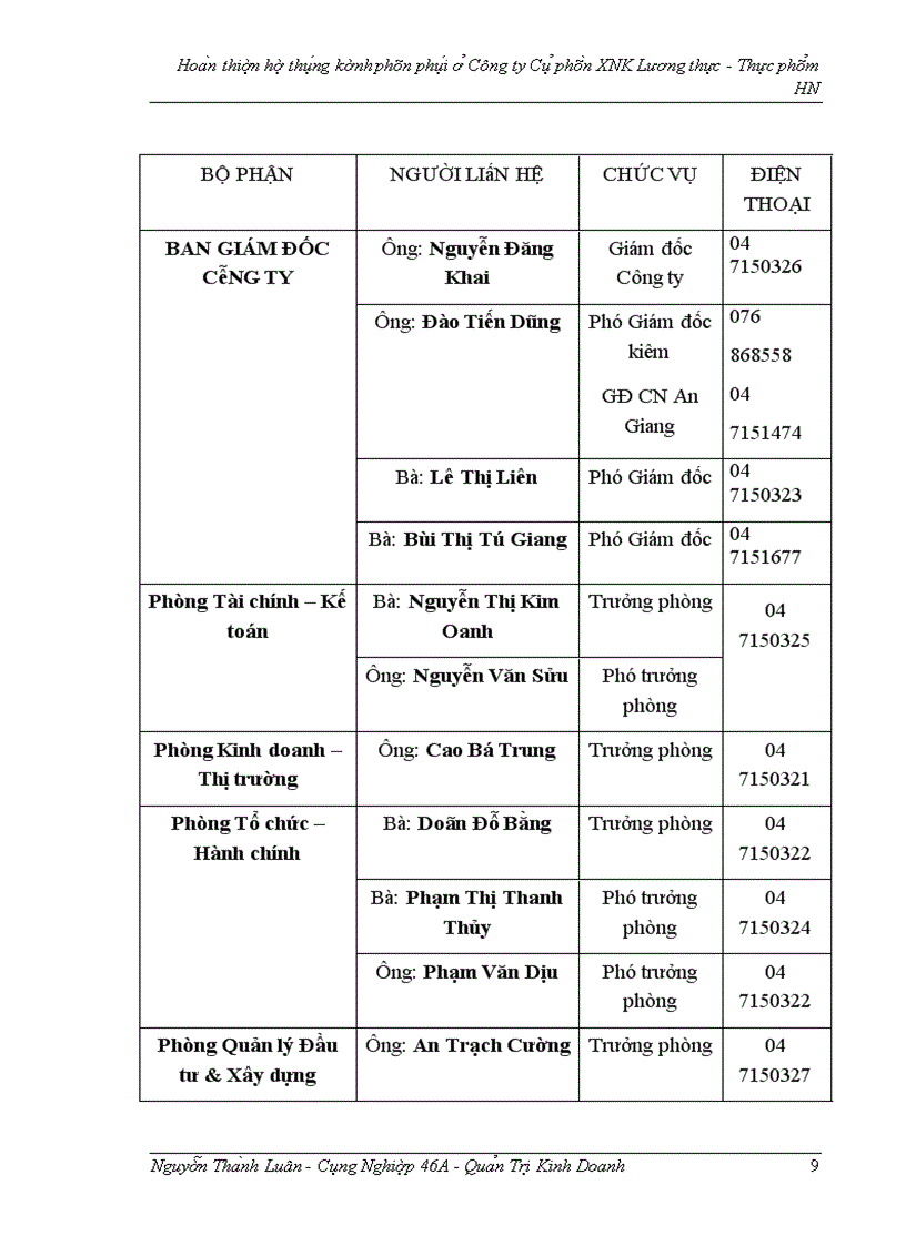 image for page Hoàn thiện hệ thống kênh phân phối ở công ty ̉cổ phần XNK Lương thực - Thực phẩm HN