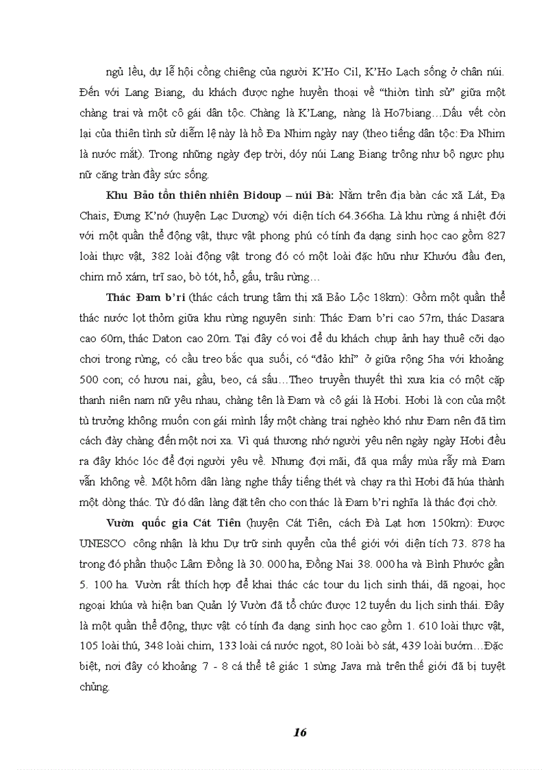 image for page Dự án xây dựng và cải tạo khu du lịch sinh thái hồ than thở - đà lạt