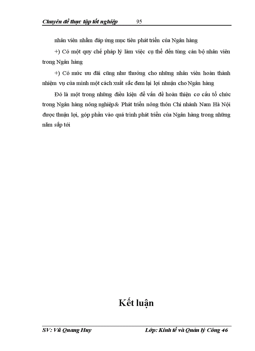image for page Một số vấn đề hoàn thiện cơ cấu tổ chức quản lý của Ngân hàng nông nghiệp và phát triển nông thôn Chi nhánh Nam Hà Nội