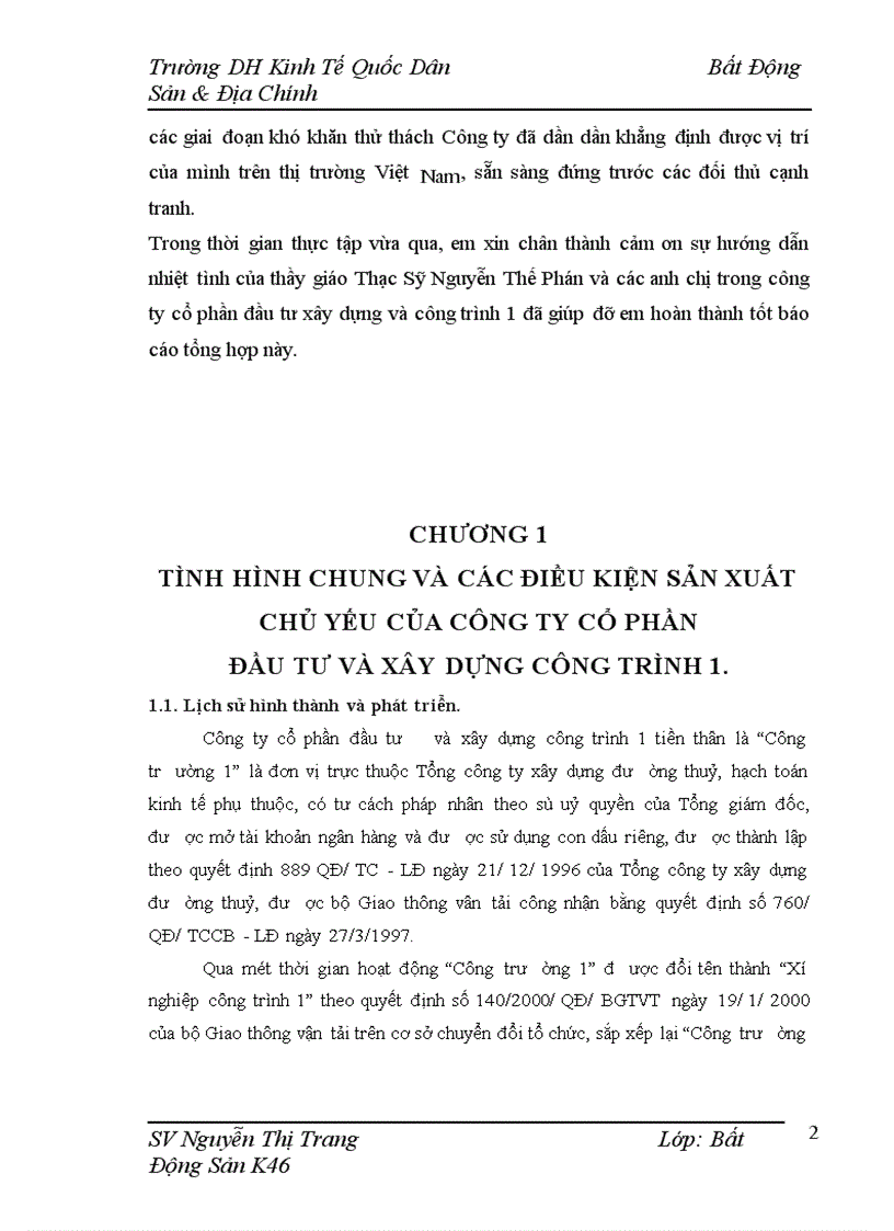 image for page Công ty cổ phần đầu tư và xây dựng công trình 1