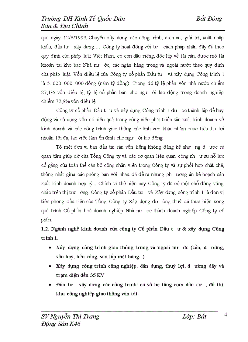 image for page Công ty cổ phần đầu tư và xây dựng công trình 1