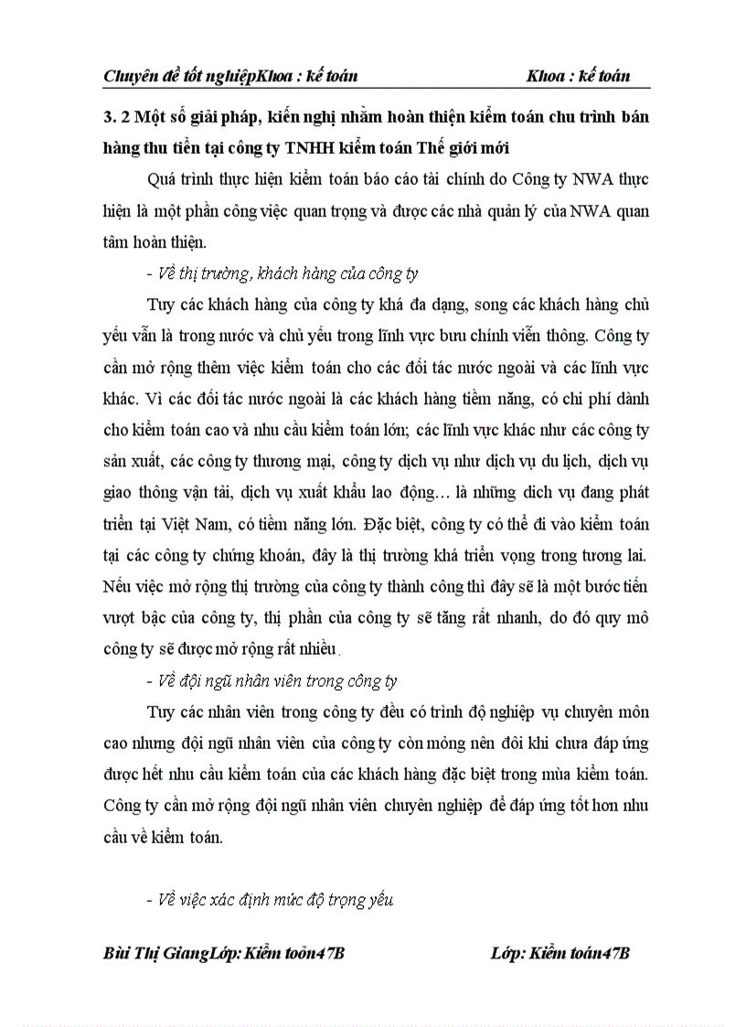 image for page Hoàn thiện kiểm toán chu trình bán hàng-thu tiền tại Công ty TNHH Kiểm toán Thế giới mới (NWA)