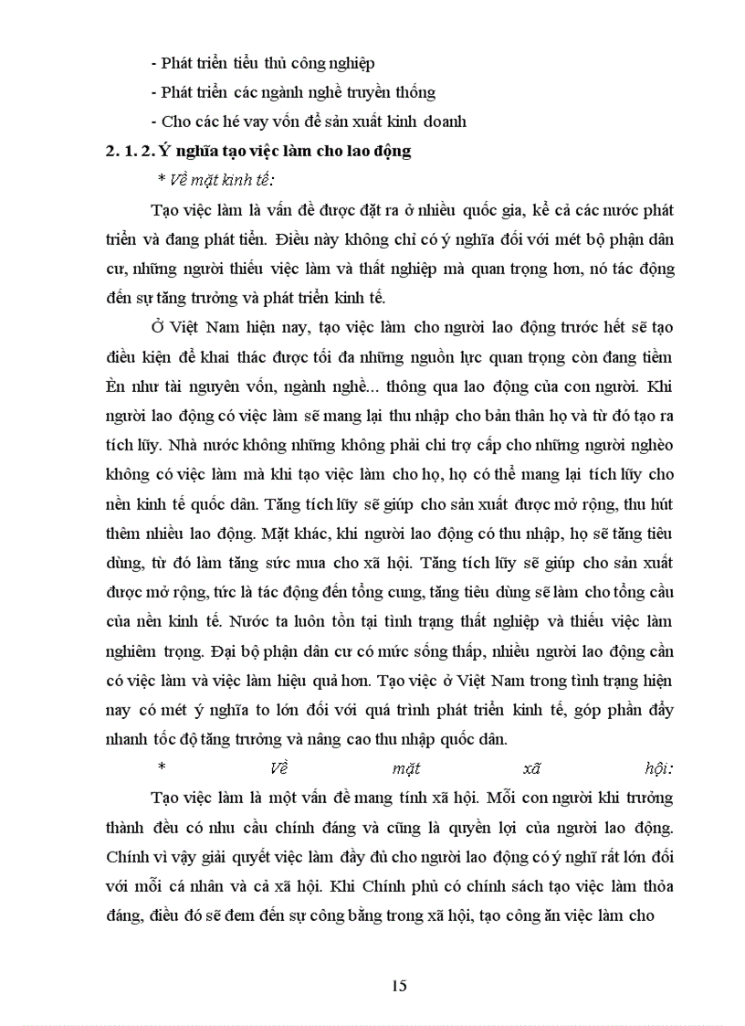 image for page Giải quyết việc làm cho lao động nông thôn xã Vĩnh Quỳnh, huyện Thanh Trì, Thành phố Hà Nội