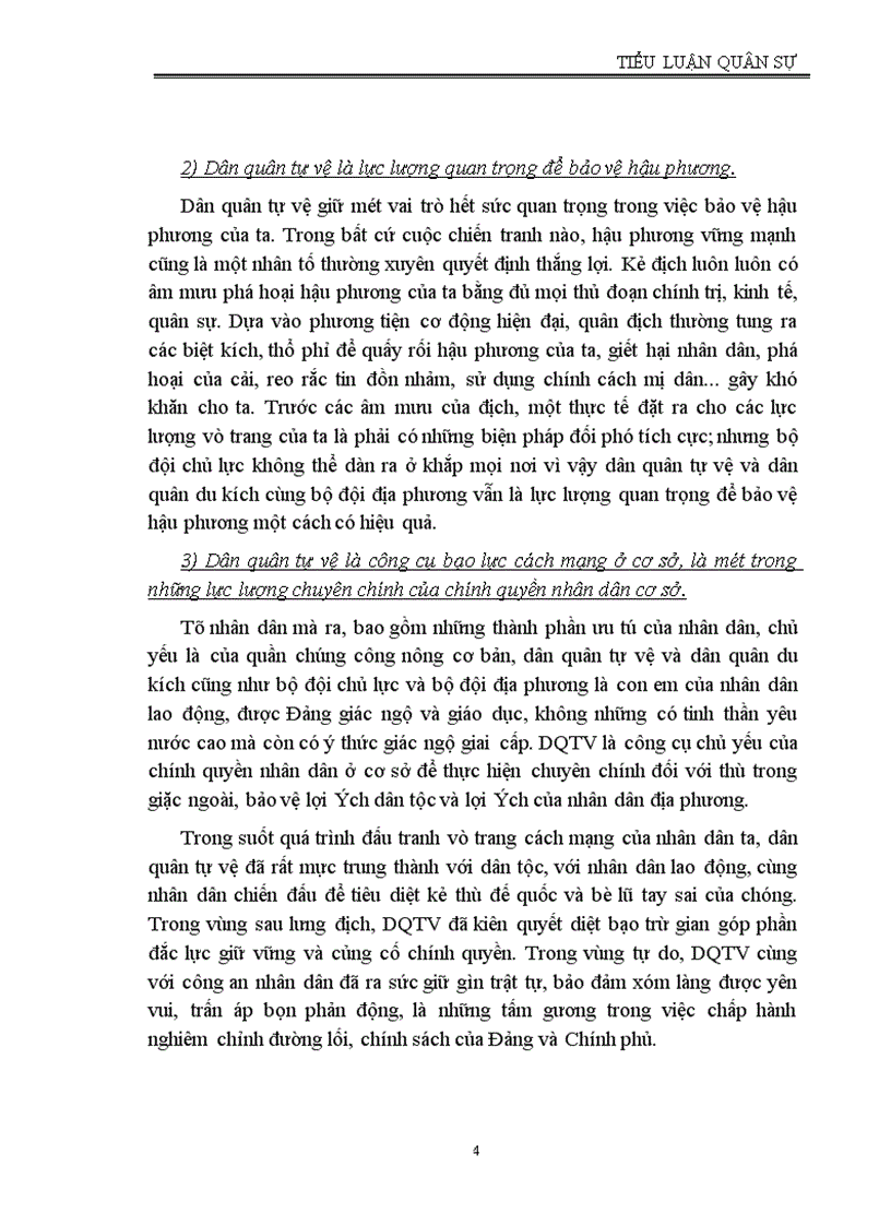 image for page Tiểu luận Quân sự