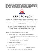 Bản cáo bạch Cổ phần Viễn thông Thăng Long