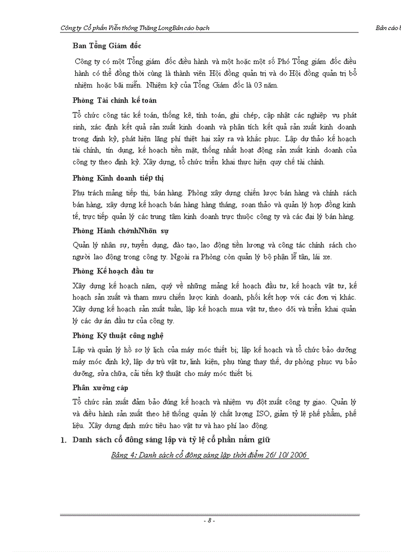 image for page Bản cáo bạch Cổ phần Viễn thông Thăng Long