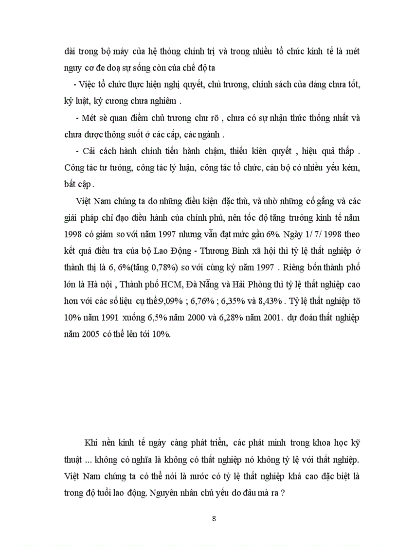 image for page Tỷ lệ thất nghiệp ở Việt Nam.Thất nghiệp