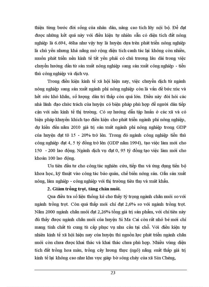 image for page Một số vấn đề chuyển dịch cơ cấu kinh tế nông thôn ở huyện Si Ma Cai