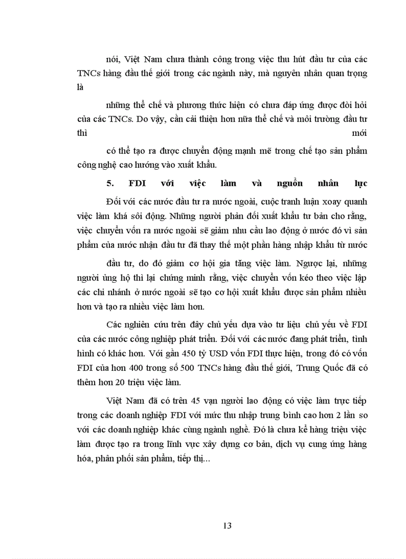 image for page Vai trò của đầu tư trực tiếp nước ngoài đối với việc phát triển kinh tế Việt Nam
