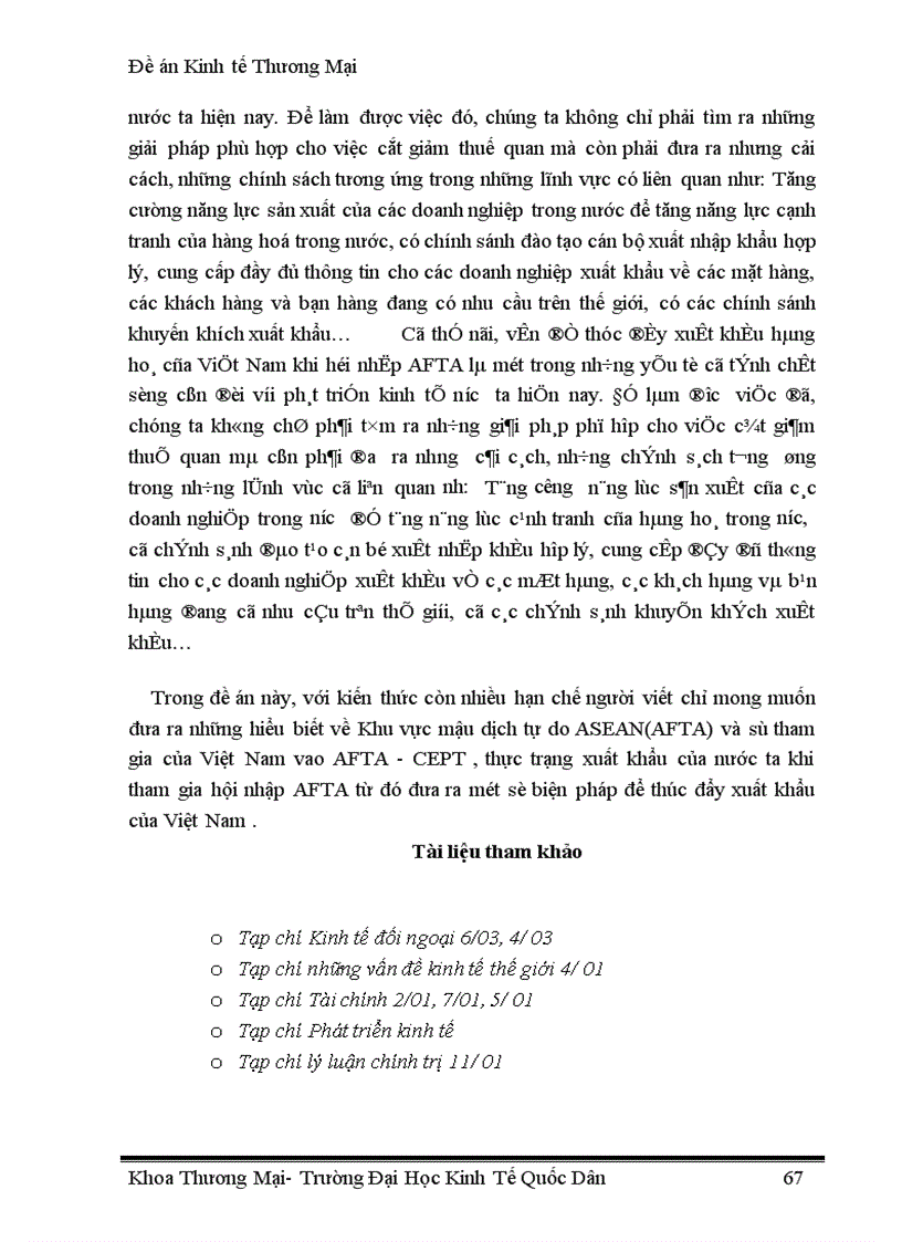 image for page Những vấn đề cơ bản về khu vực mậu dịch tự do ASEAN (AFTA)