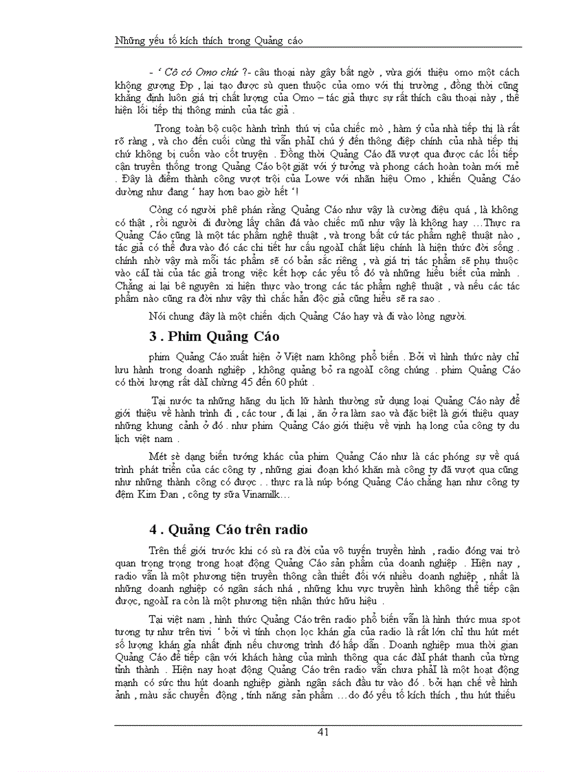 image for page Những yếu tố kích thích trong Quảng cáo