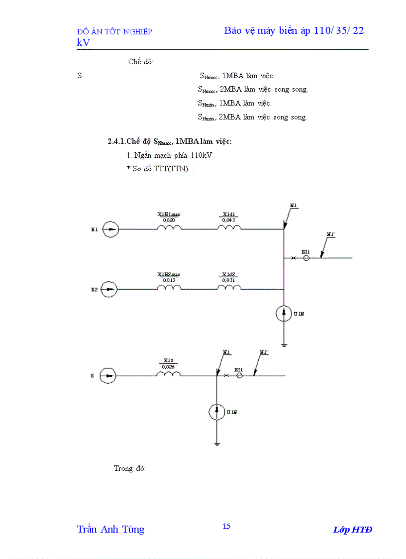 image for page Bảo vệ máy biến áp 110/35/22 kV