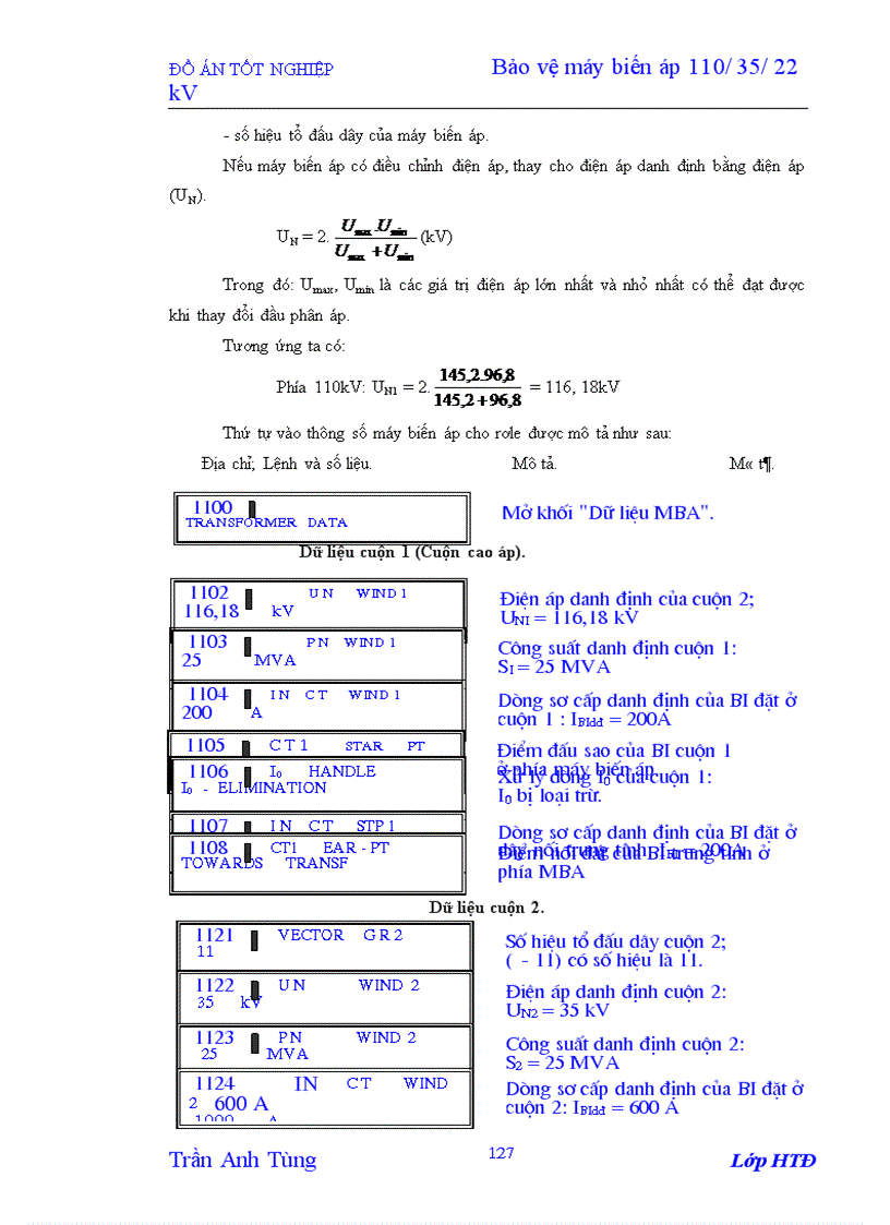 image for page Bảo vệ máy biến áp 110/35/22 kV