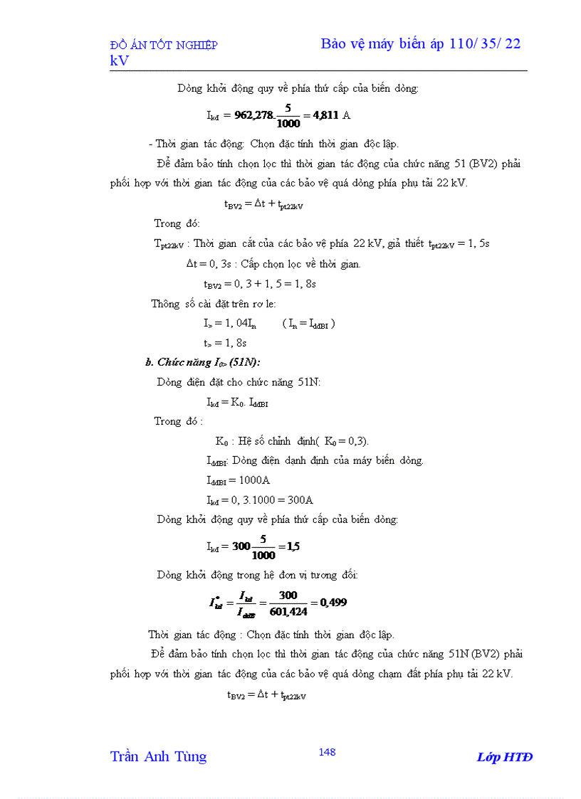 image for page Bảo vệ máy biến áp 110/35/22 kV