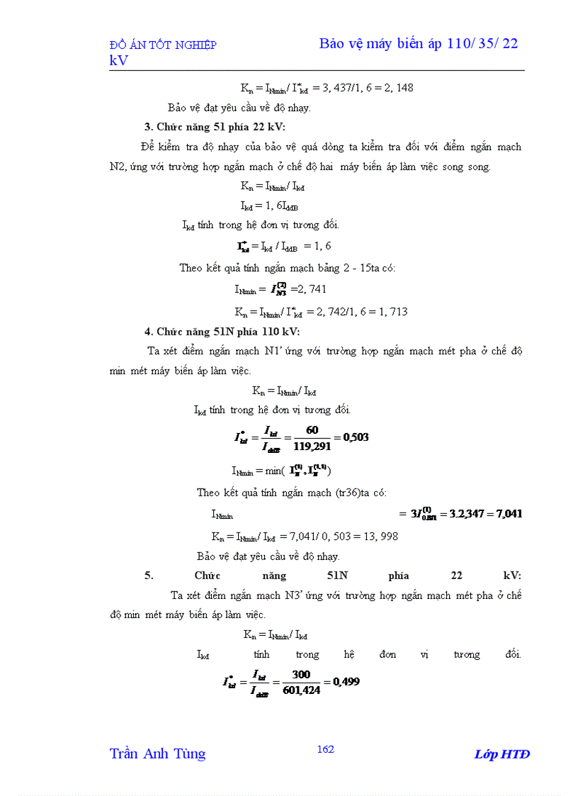 image for page Bảo vệ máy biến áp 110/35/22 kV