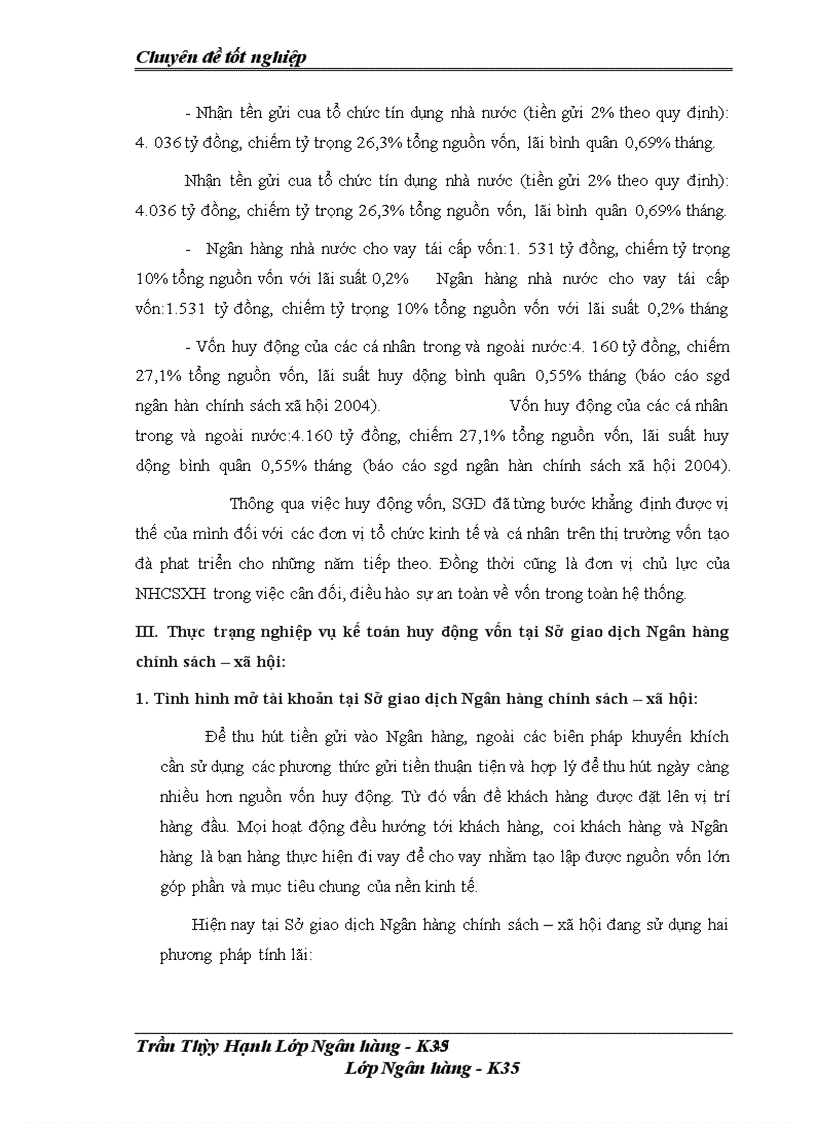 image for page Nâng cao hiệu quả công tác huy động vốn và kế toán nghiệp vụ huy động vốn tại Sở giao dịch Ngân hàng Chính sách xã hội Việt Nam.
