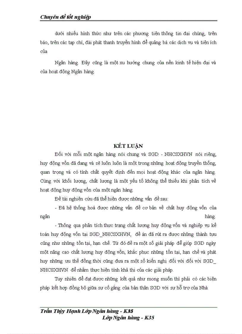 image for page Nâng cao hiệu quả công tác huy động vốn và kế toán nghiệp vụ huy động vốn tại Sở giao dịch Ngân hàng Chính sách xã hội Việt Nam.