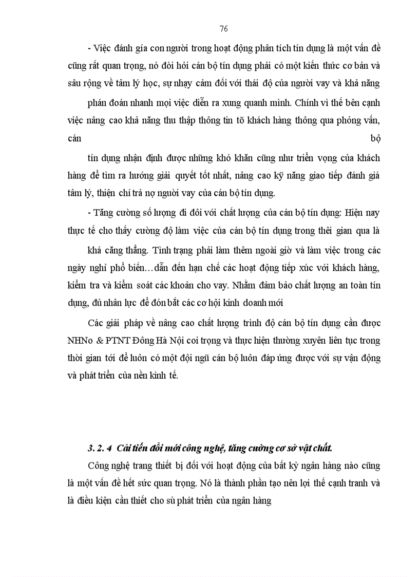 image for page Nâng cao chất lượng công tác phân tích tài chính của DN phục vụ hoạt động tín dụng trung và dài hạn tại chi nhánh NHNo&PTNT Đông Hà Nội. Thực trạng và giải pháp
