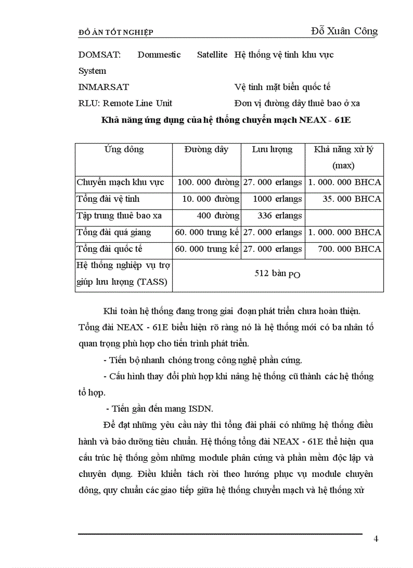 image for page Phân hệ chuyển mạch của tổng đài NEAX-61E.