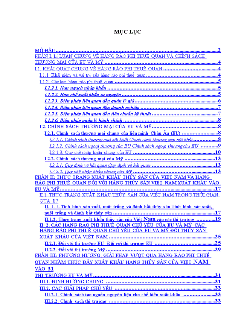 image for page Những giải pháp vượt qua hàng rào phi thuế quan đối với xuất khẩu thủy sản của Việt Nam vào thị trường EU và Mỹ