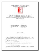 Thiết kế máy thu đổi tần thu băng FM, tính toán chi tiết mạch vào