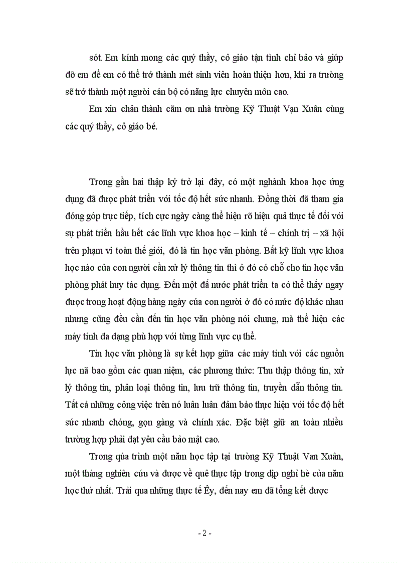 image for page Tìm hiểu về tin học văn phòng