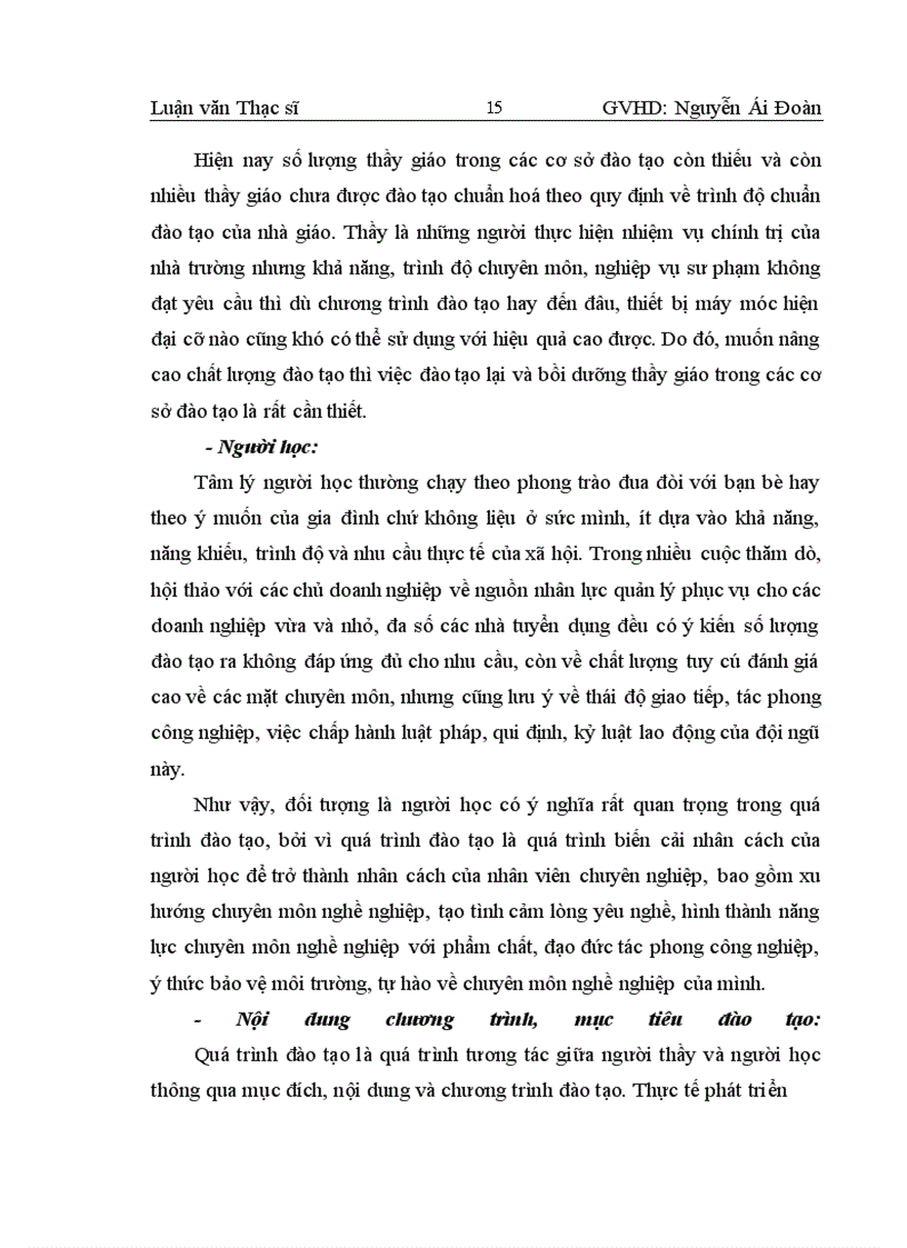 image for page Giải pháp nhằm hoàn thiện công tác đào tạo nguồn nhân lực quản lý cho các DNVVN ở Thành phố Hồ Chí Minh giai đoạn 2006 – 2010.