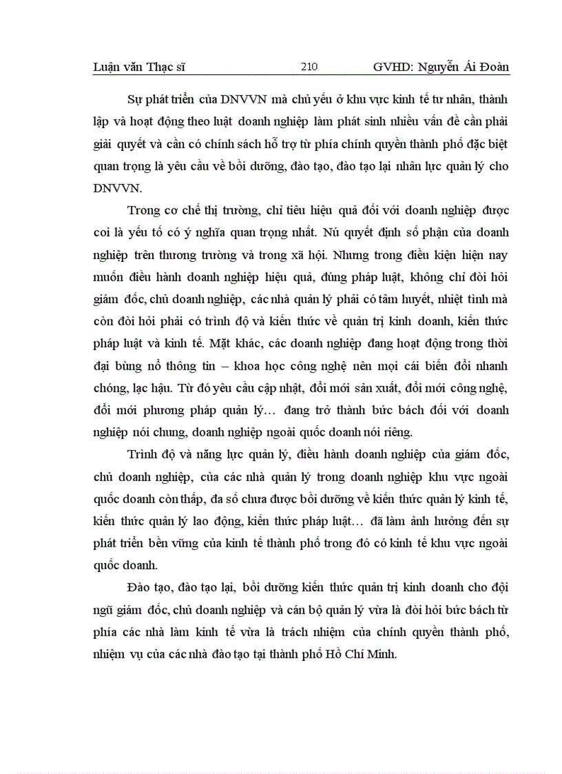 image for page Giải pháp nhằm hoàn thiện công tác đào tạo nguồn nhân lực quản lý cho các DNVVN ở Thành phố Hồ Chí Minh giai đoạn 2006 – 2010.