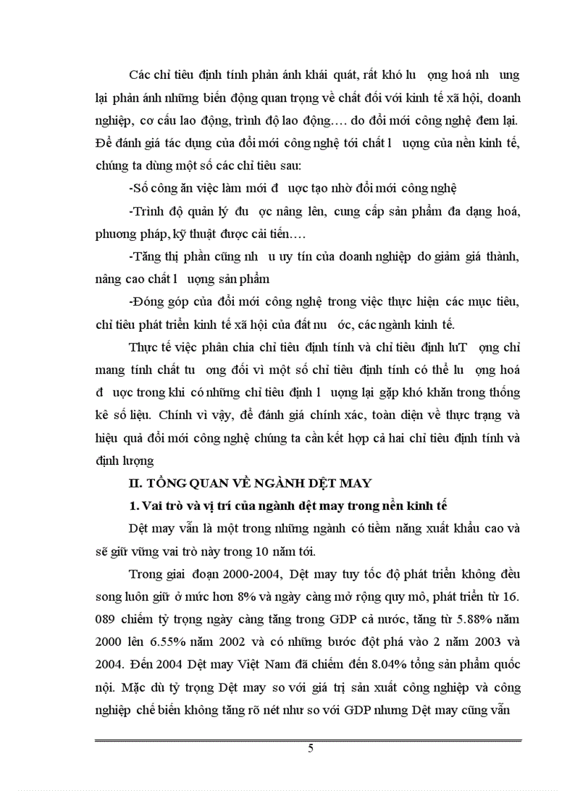 image for page Thực trạng và giải pháp về đầu tư đổi mới công nghệ ngành dệt may Việt Nam.