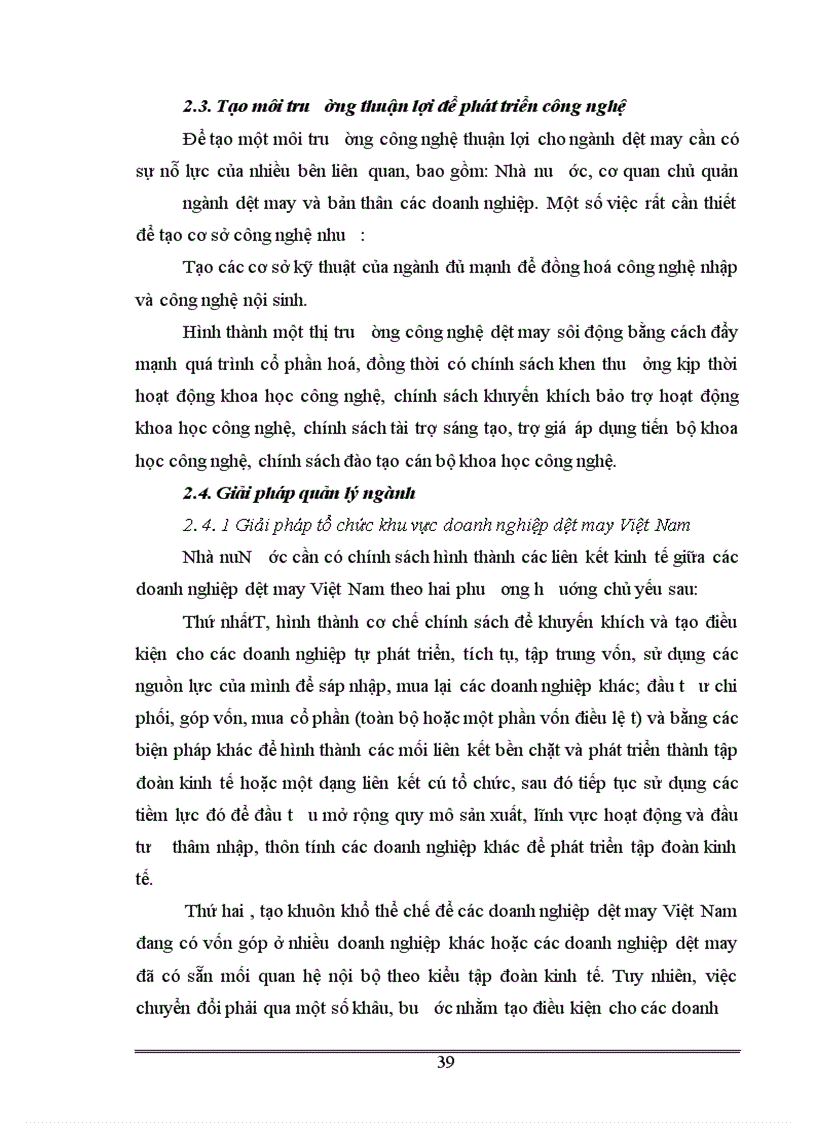 image for page Thực trạng và giải pháp về đầu tư đổi mới công nghệ ngành dệt may Việt Nam.