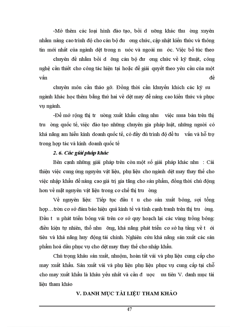 image for page Thực trạng và giải pháp về đầu tư đổi mới công nghệ ngành dệt may Việt Nam.