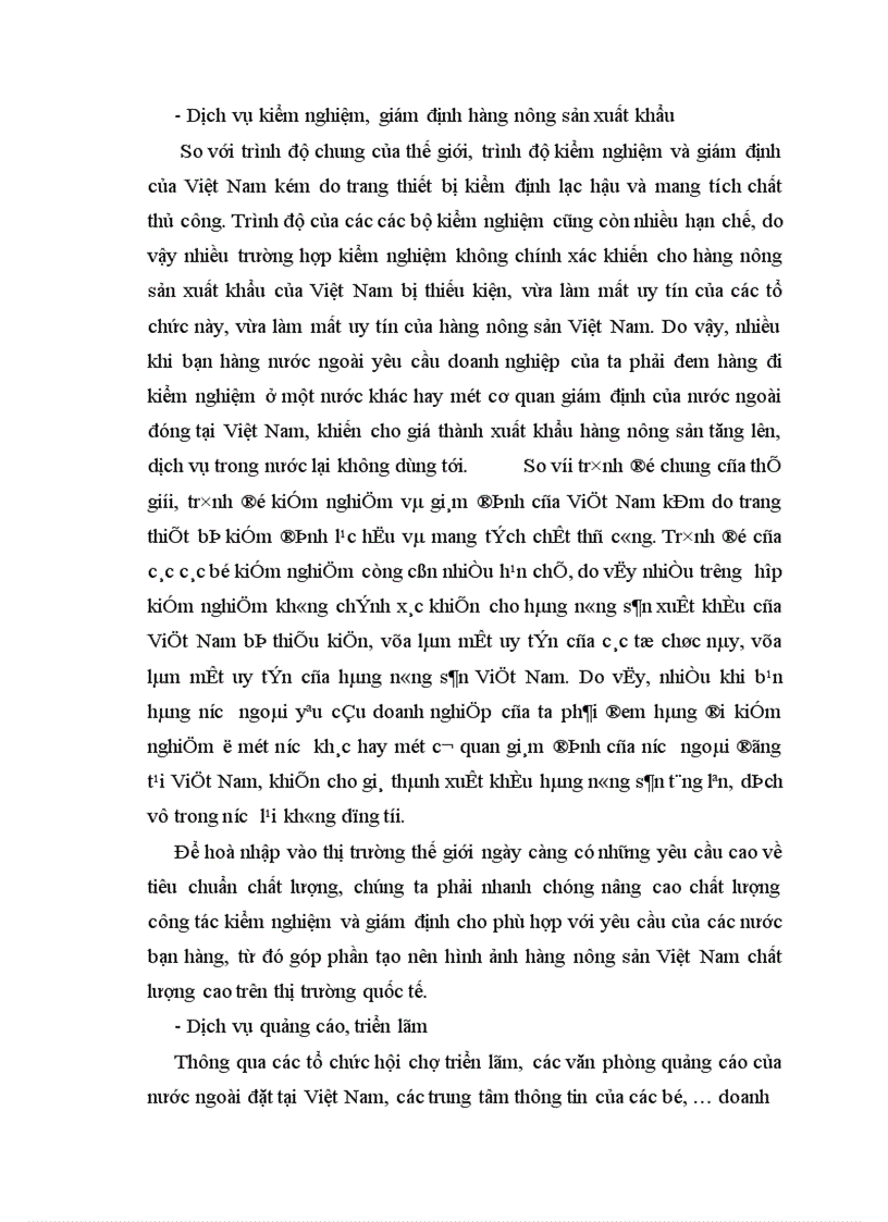 image for page Một số giải pháp nhằm duy trì và mở rộng thị trường xuất khẩu hàng nông sản tại Công ty XNK Tổng hợp 1 – Bộ thương mại