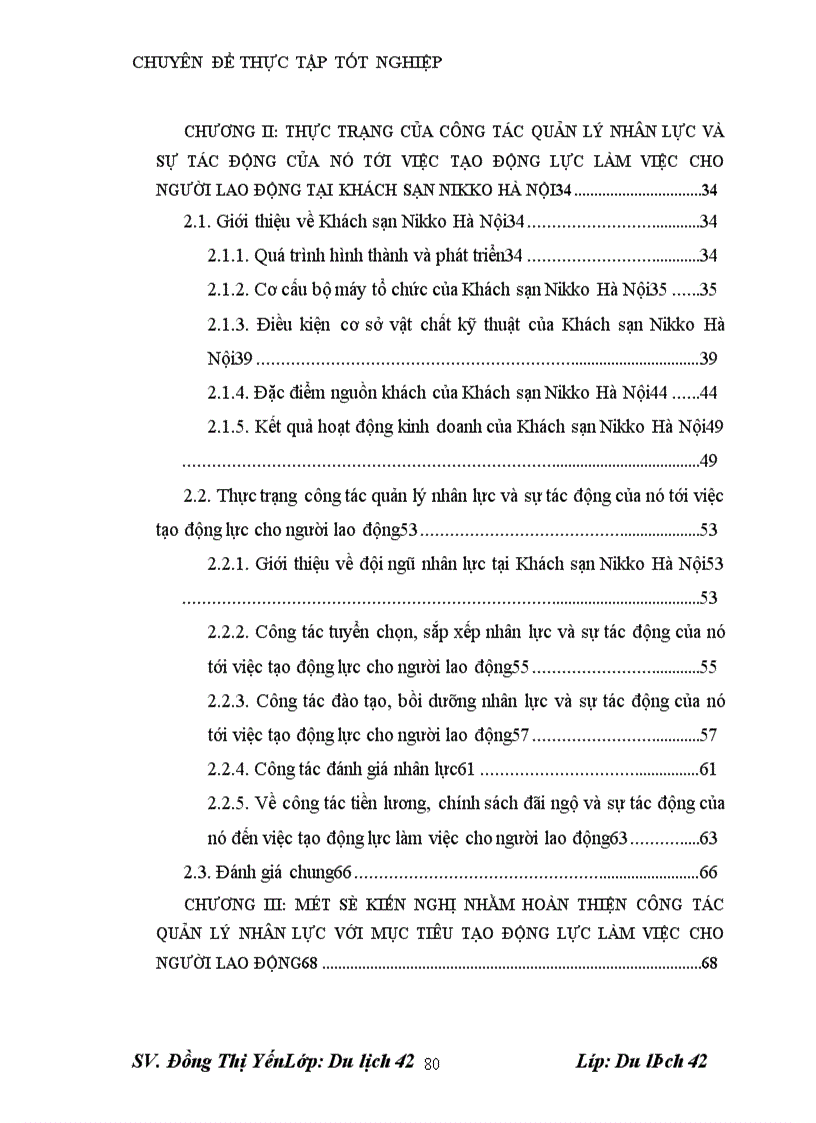 image for page Thực trạng và một số kiến nghị nhằm hoàn thiện công tác quản lý nhân lực với mục tiêu tạo động lực làm việc cho ngưòi lao động tại Khách sạn NIKKO Hà Nội