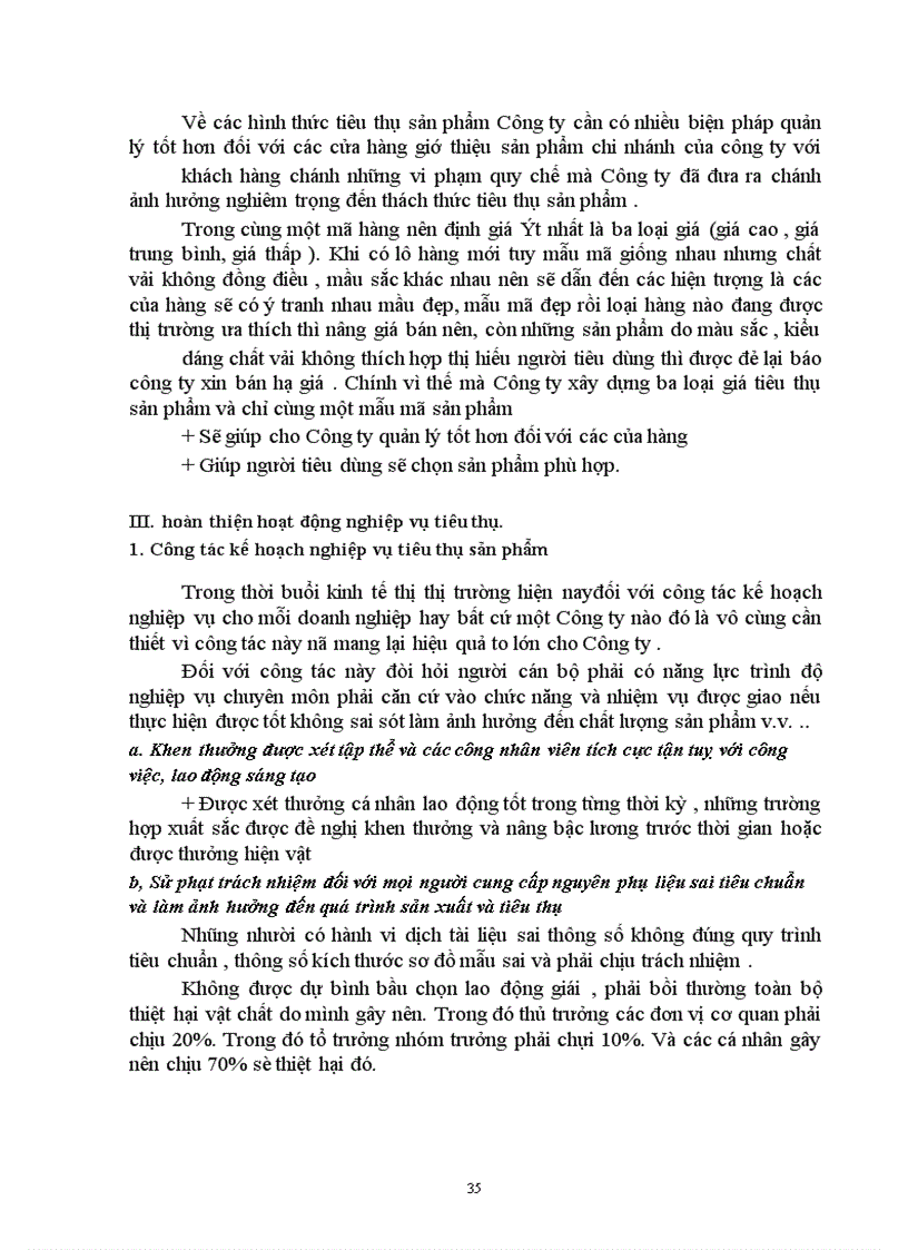 image for page Biện pháp đẩy mạnh việc tiêu thụ sản phẩm của công ty may thăng long