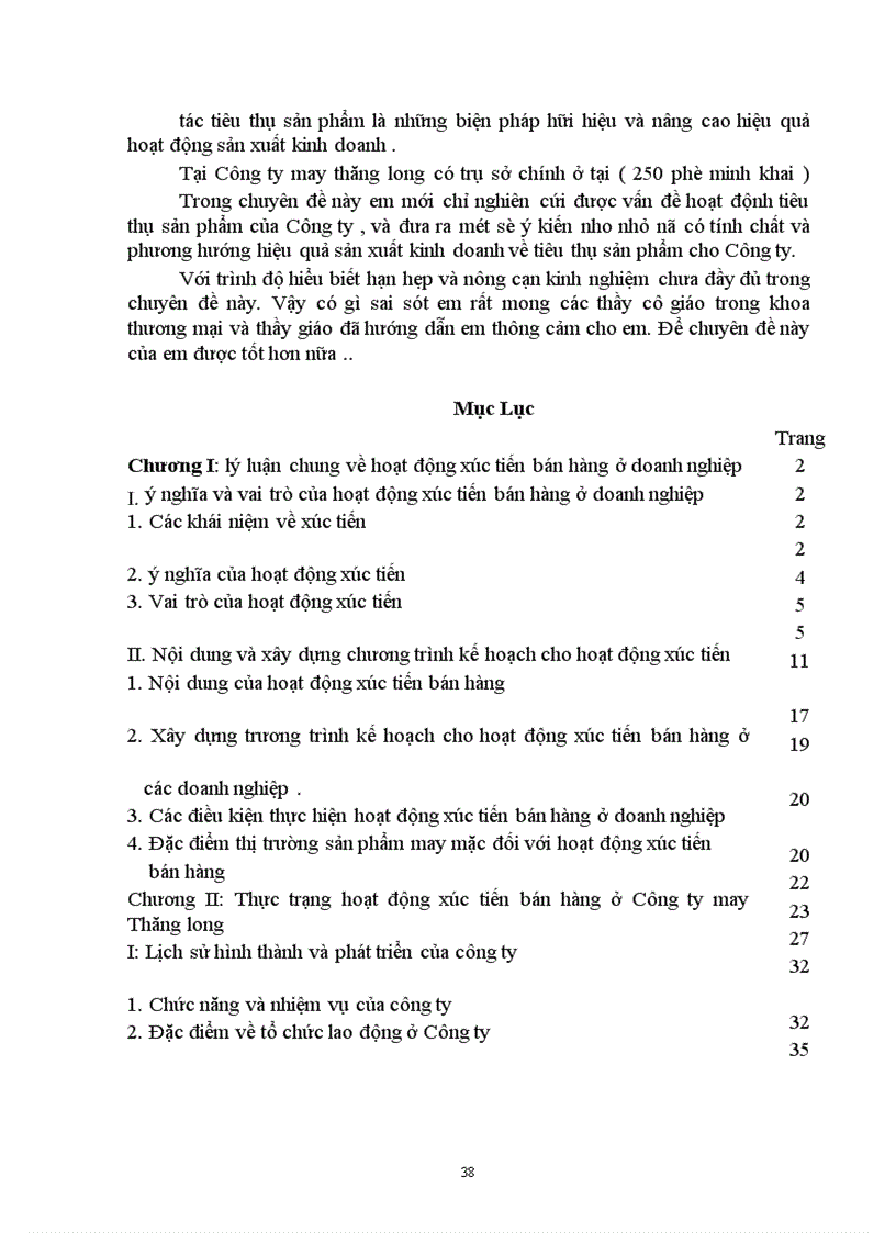 image for page Biện pháp đẩy mạnh việc tiêu thụ sản phẩm của công ty may thăng long