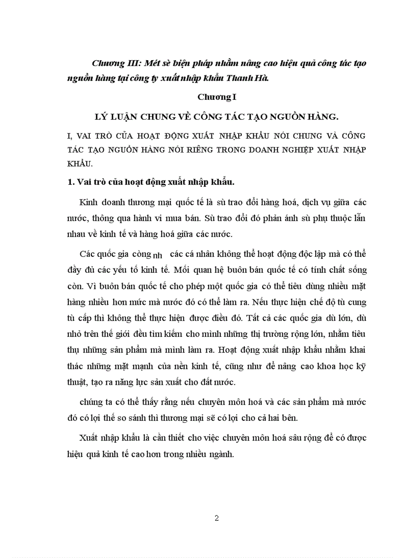 image for page Nâng cao hiệu quả công tác tạo nguồn hàng xuất khẩu ở Công ty xuất nhập khẩu Thanh Hà