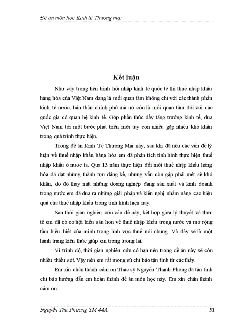 image for page Đề án môn học Kinh tế Thương mại