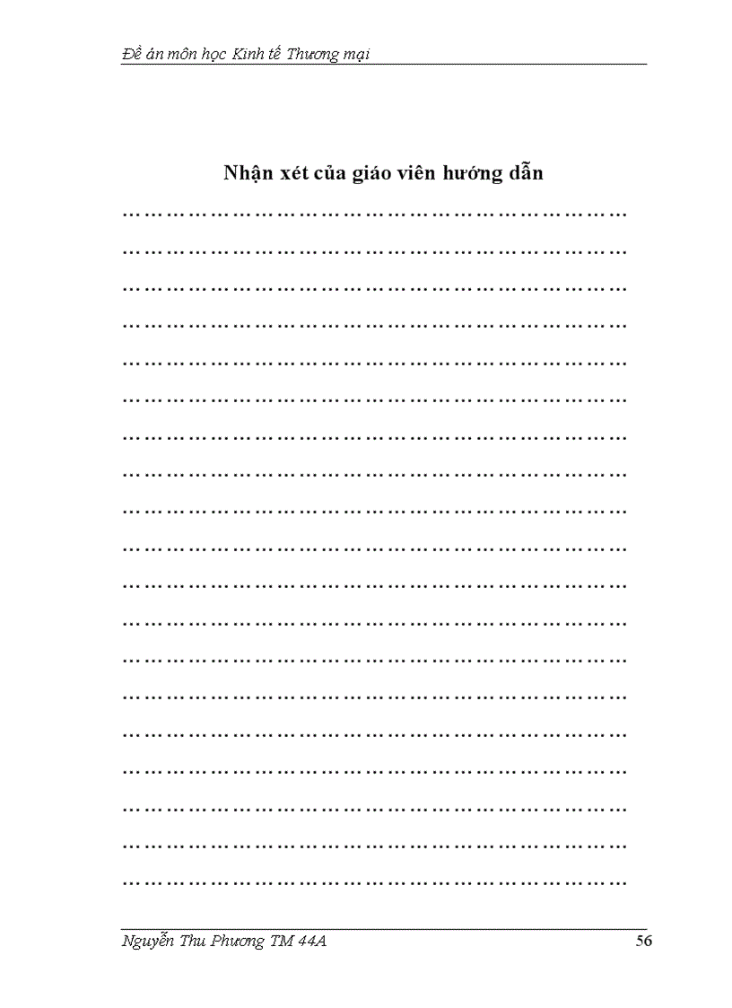 image for page Đề án môn học Kinh tế Thương mại