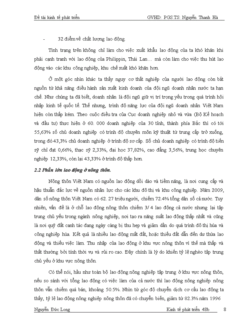 image for page Giải pháp tăng cường nguồn cung lao động Việt Nam giai đoạn 2010 - 2020
