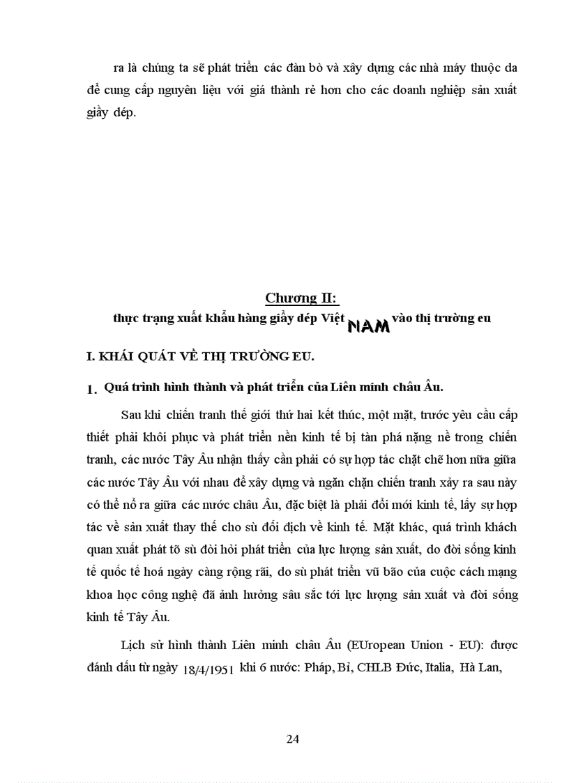 image for page Xuất khẩu hàng giầy dép Việt Nam sang EU:Thực trạng và giải pháp