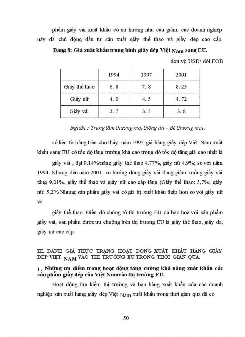 image for page Xuất khẩu hàng giầy dép Việt Nam sang EU:Thực trạng và giải pháp