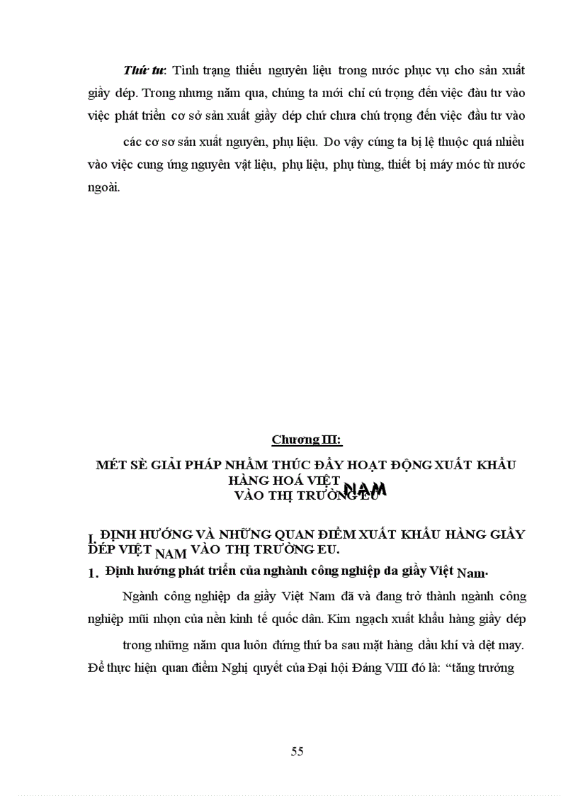 image for page Xuất khẩu hàng giầy dép Việt Nam sang EU:Thực trạng và giải pháp