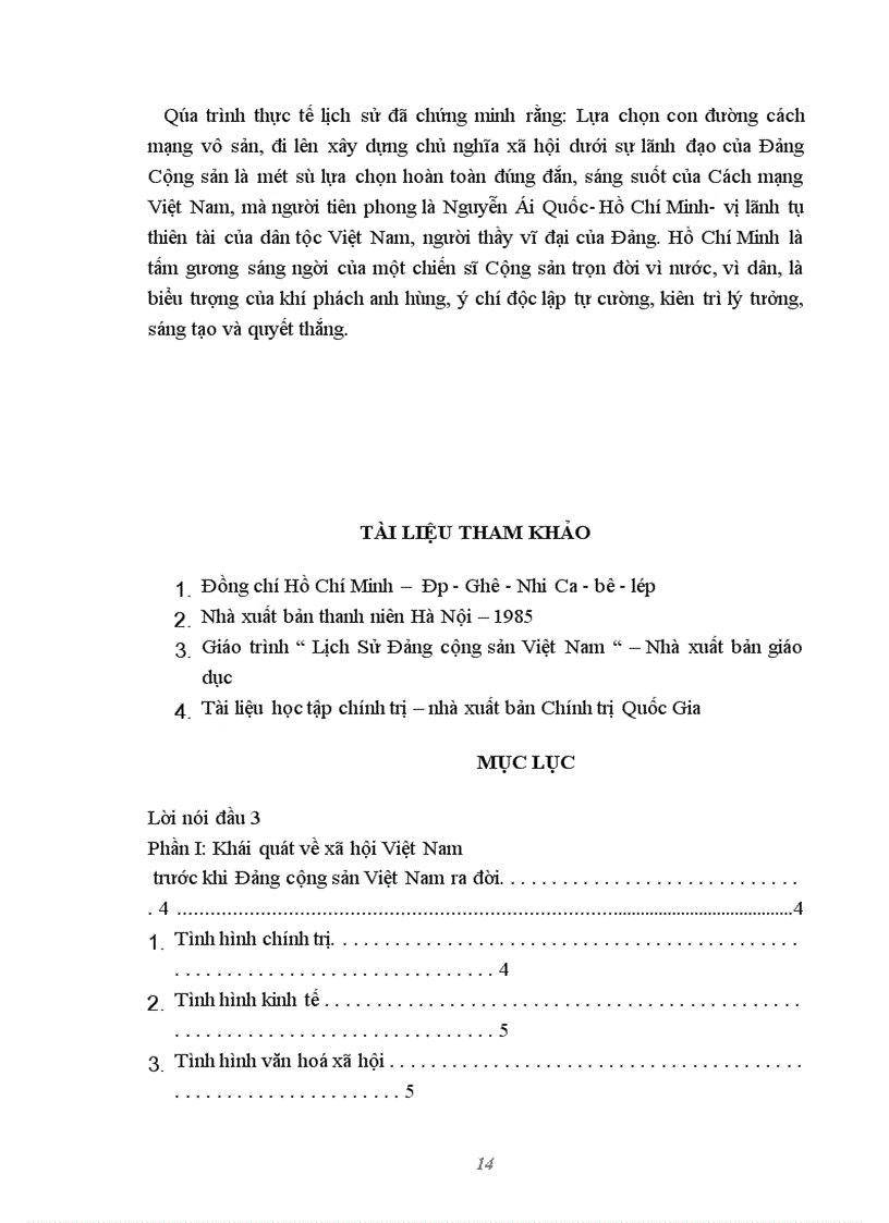 image for page Tiểu luận Lịch sử Đảng: Vai trò của lãnh tụ Nguyễn ái Quốc trong quá trình thành lập Đảng cộng sản Việt Nam