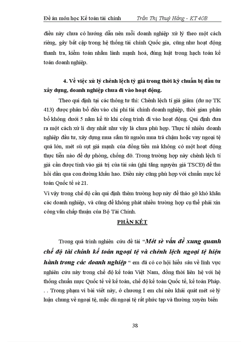 image for page Một số vấn đề xung quanh chế độ tài chính kế toán ngoại tệ và chênh lệch ngoại tệ hiện hành trong các doanh nghiệp