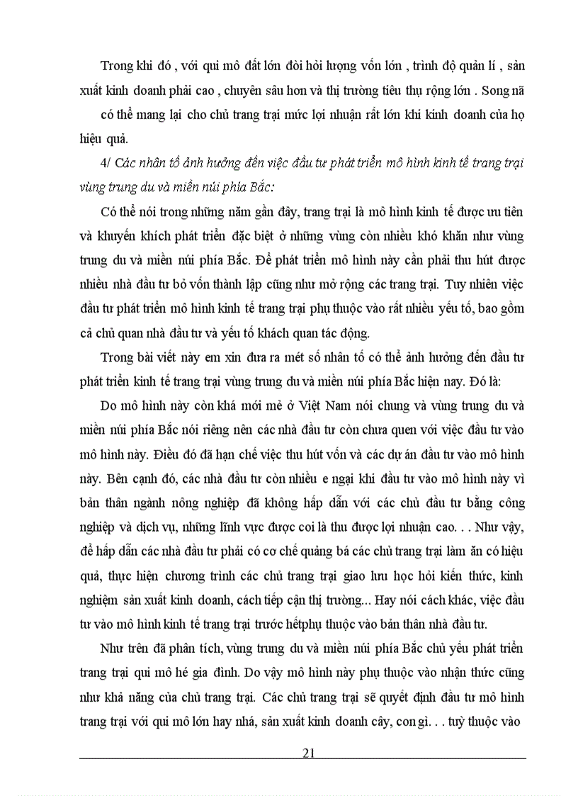 image for page Tình hình đầu tư phát triển kinh tế trang trại miền núi phía Bắc