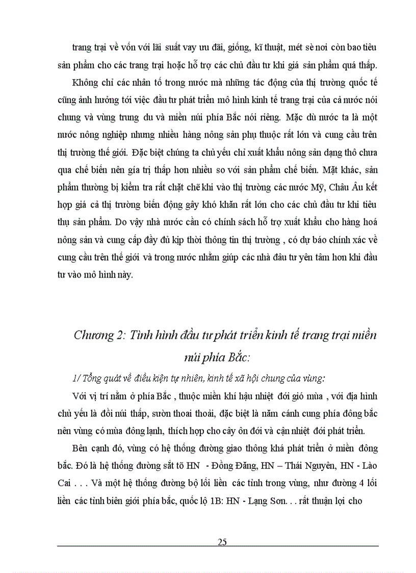 image for page Tình hình đầu tư phát triển kinh tế trang trại miền núi phía Bắc