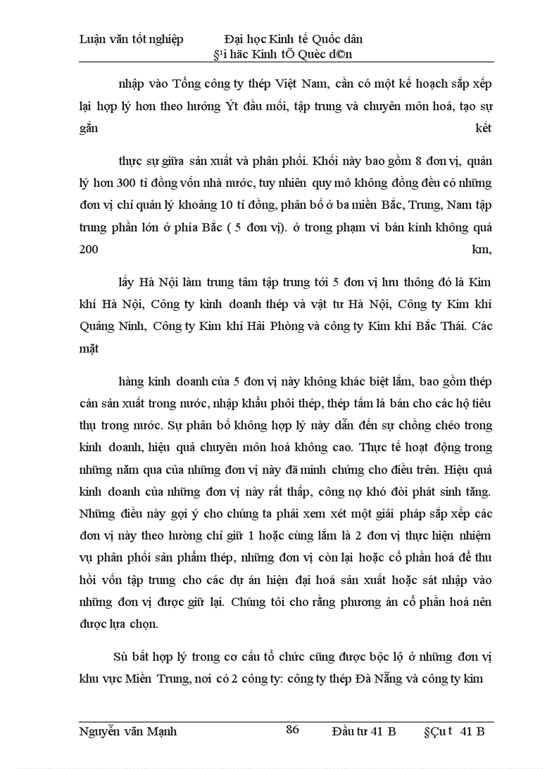 image for page Phương hướng và một số giải pháp đầu tư nhằm nâng cao khả năng cạnh tranh của Tổng công ty thép Việt Nam trong thời gian