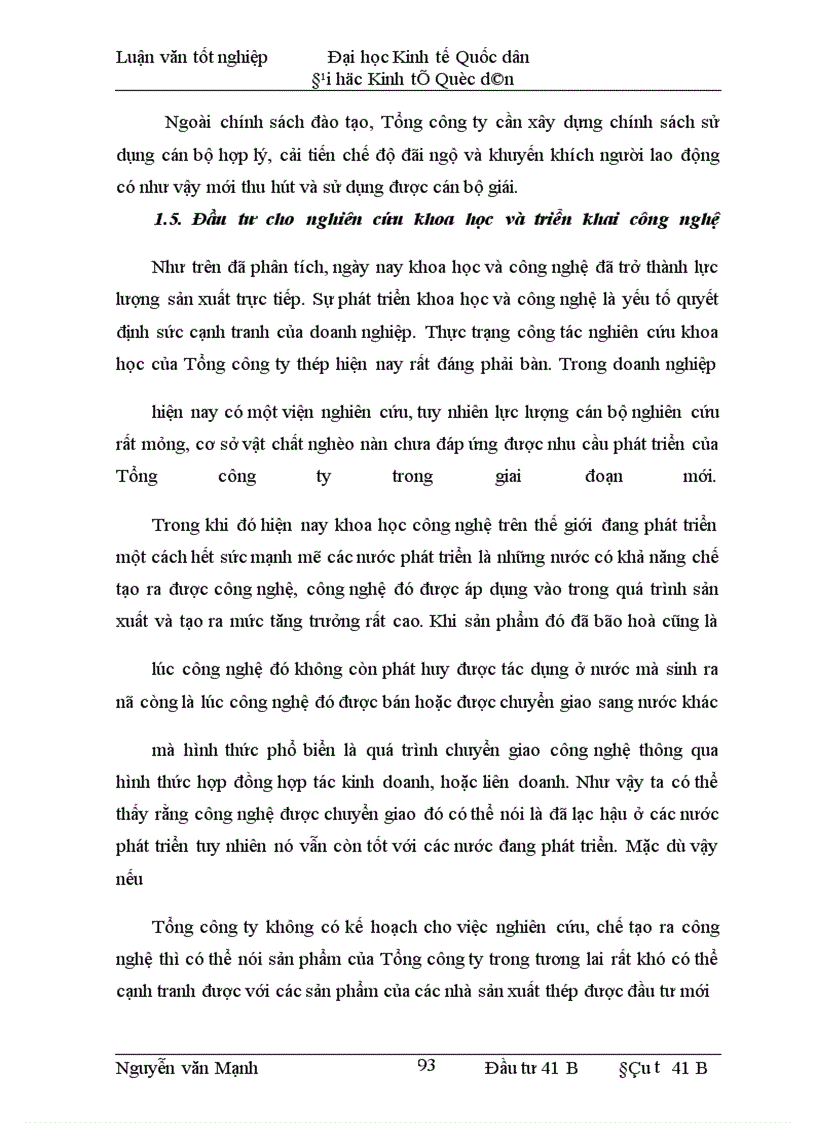 image for page Phương hướng và một số giải pháp đầu tư nhằm nâng cao khả năng cạnh tranh của Tổng công ty thép Việt Nam trong thời gian