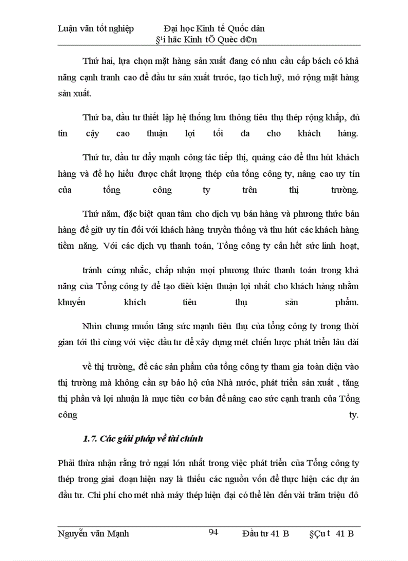 image for page Phương hướng và một số giải pháp đầu tư nhằm nâng cao khả năng cạnh tranh của Tổng công ty thép Việt Nam trong thời gian