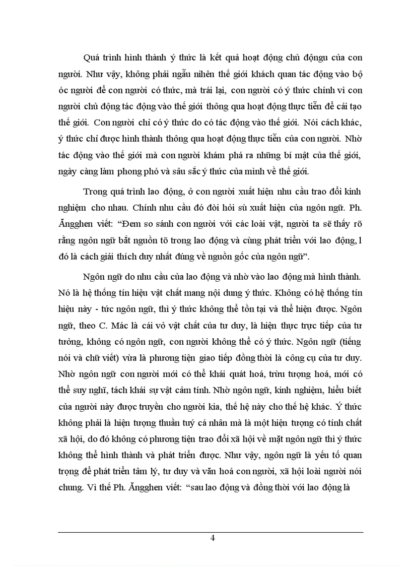 image for page Ýthức và vai trò của ý thức trong đời sống xã hội